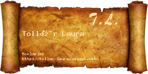 Tollár Laura névjegykártya